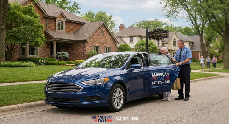 Riverwoods IL taxi, cab Riverwoods Illinois, north suburb cab