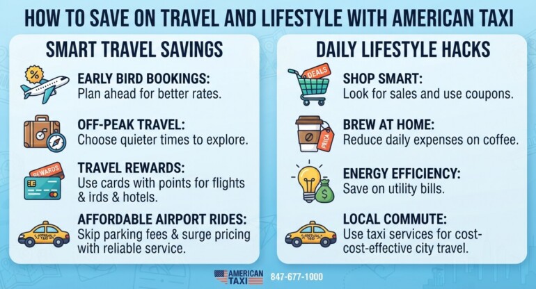 save money Chicago travel, cheap taxi Chicagoland, affordable cab Chicago