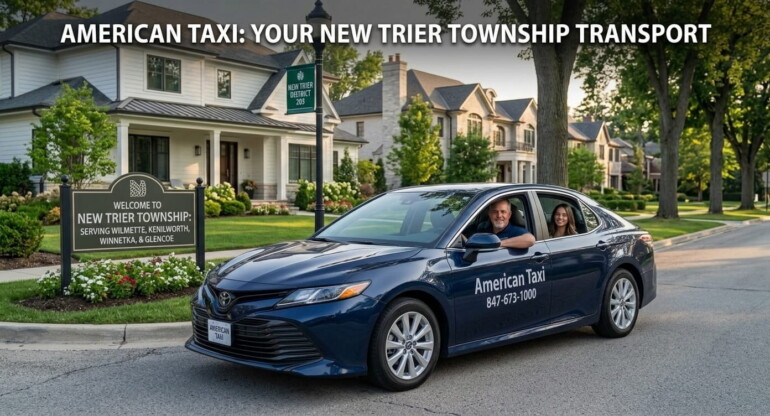 New Trier Township taxi, cab New Trier IL, north shore taxi Chicago