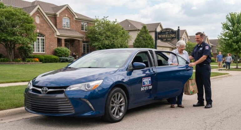 Wheeling IL taxi, cab Wheeling Illinois, north suburb taxi Chicago